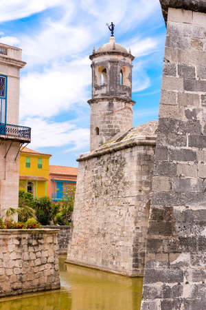 Castillo de la Real Fuerza, Havana, Cuba. Vertical. Copy spaceのeditorial素材