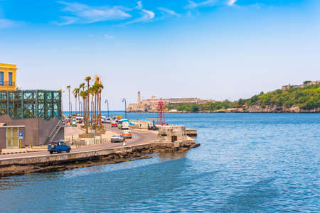 CUBA, HAVANA - MAY 5, 2017: View of the Malecon waterfront. Copy space for textのeditorial素材