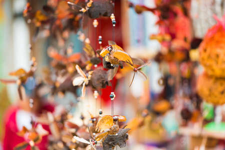 Souvenirs in the city market in Louangphabang, Laos. Close-up. With selective focusの写真素材