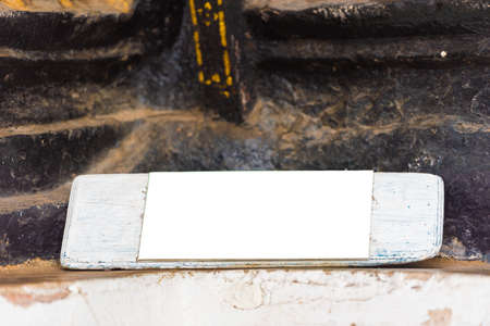 A frame for the text at the entrance to the temple in Louangphabang, Laos. Copy space for textの写真素材