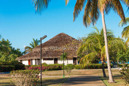 View of the traditional cuban home, Cuba, Havana. Copy space for textのeditorial素材