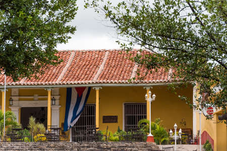 TRINIDAD, CUBA - MAY 16, 2017: View of the city building. Close-upのeditorial素材