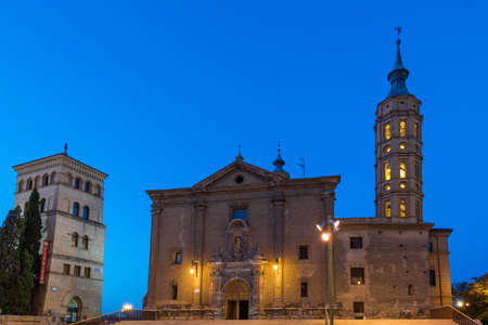 Church of Iglesia de San Juan de los Panetes, Zaragoza, Spain.の写真素材
