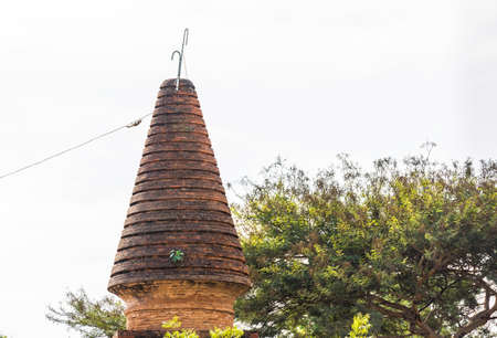 View of the buddhist pagoda in Bagan, Myanmar. Copy space for textの写真素材