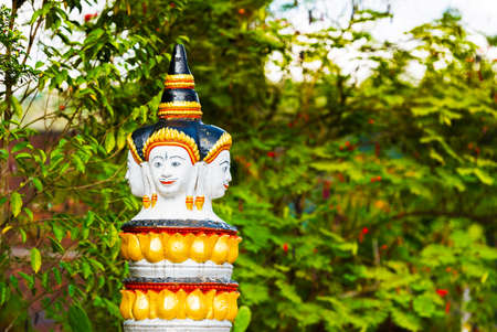 Statue of a buddhist godt, Luang Prabang, Laos. Close-upの写真素材