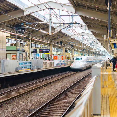KYOTO, JAPAN - NOVEMBER 7, 2017: View of the railway station. Copy space for textのeditorial素材