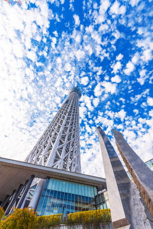 TOKYO, JAPAN - OCTOBER 31, 2017: View of the TV towerのeditorial素材