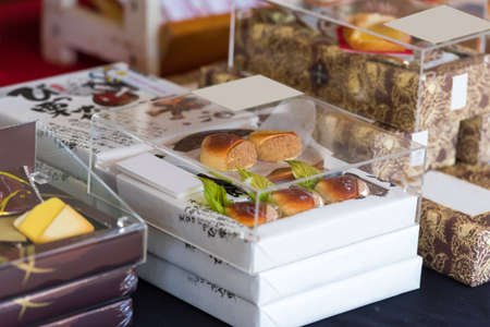 TOKYO, JAPAN - OCTOBER 31, 2017: Japanese sweets in the store.のeditorial素材