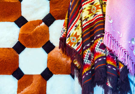 Fur handicrafts, Puerto Montt, Chile. Close-up