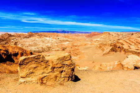 Landscape in Atacama desert, Chile. Copy space for text