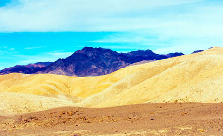 View of the Death Valley, California, USA. Copy space for text