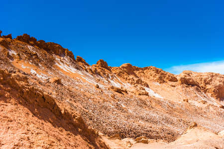Landscape in Atacama desert, Chile. Copy space for textの写真素材