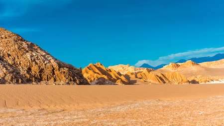 Landscape in Moon Valley, Chile. Copy space for text