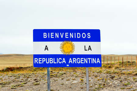 Road sign with the inscriptionの写真素材