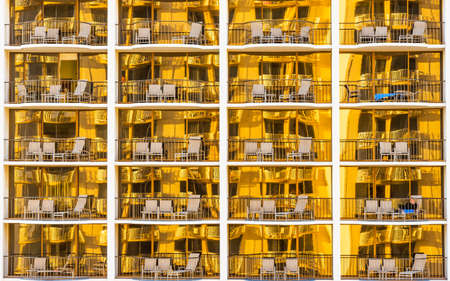 View of the facade of the building in Honolulu, Hawaii, USAの写真素材