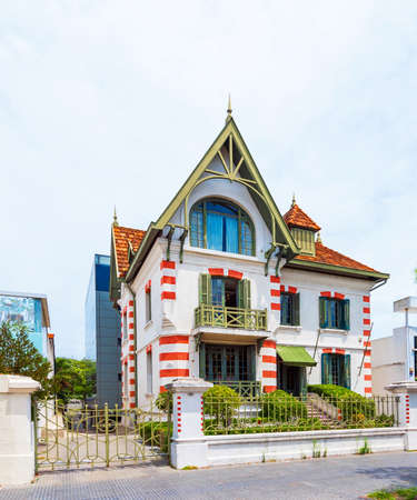 Buildings in Montevideo, Uruguay, USA. Copy space for textのeditorial素材