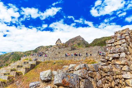MACHU PICCHU, PERU - JUNE 7, 2019: View of the ancient cityのeditorial素材