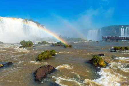 Waterfalls Cataratas Foz de Iguazu, Brazilの写真素材