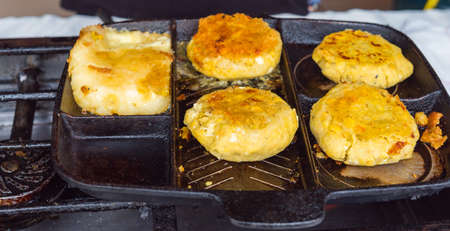 Street food, Santa Cruz Island-Port Ayora, Galapagos Island. With selective focus       の写真素材