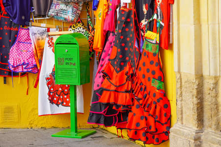 Cordoba, Spain - January 9, 2020: Travel souvenirs in the store, Andalusiaのeditorial素材