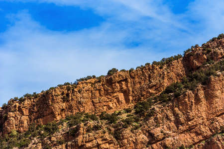 Landscape Atlas mountains against the sky, Moroccoの写真素材