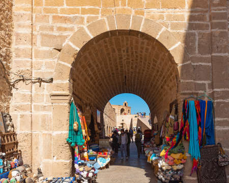 Essaouira, Morocco - November  17, 2019: Souvenirs at the old arab marketのeditorial素材