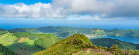 PONTA DELGADA, PORTUGAL, AUGUST 27. 2020: Urban scenery at Ponta Delgada, capital city of the Azores at Sao Miguel Island, Portugalのeditorial素材
