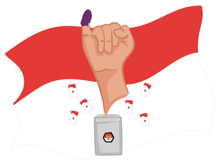 Indonesian Election Dayのイラスト素材
