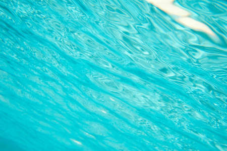 Underwater Pool Abstract with blue skyの写真素材
