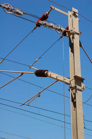 Excerpt high voltage power lineの写真素材