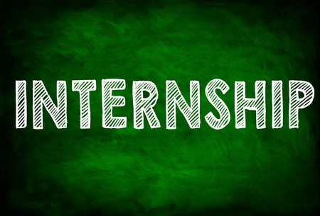 INTERNSHIP - chalkboard conceptの写真素材