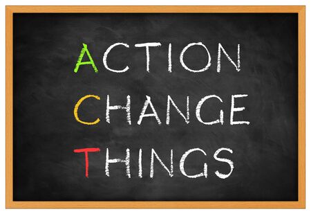 action change things-  background conceptの写真素材