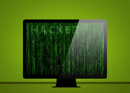 Hacker Matrixの写真素材