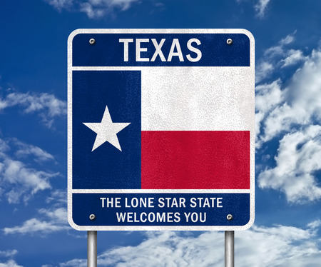 Texas - the lone star state welcomes youの写真素材