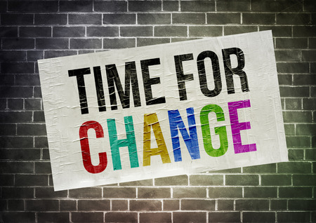 Time for change - poster conceptの写真素材