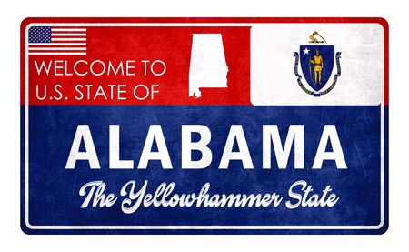Welcome to Alabama - grunde signの写真素材