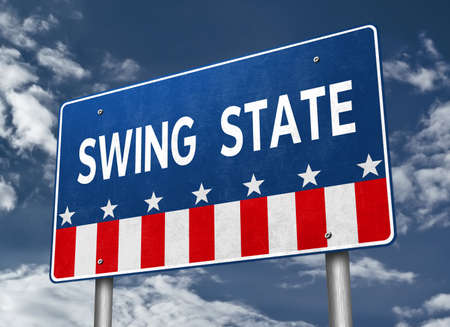 Swing State - presidential race in Americaの写真素材