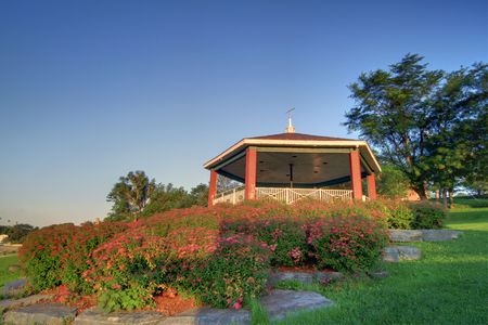 Bandstand in the park. の写真素材