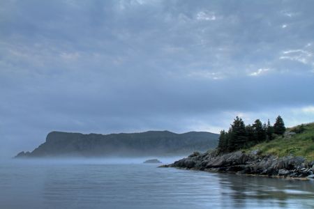 Early morning at the coastline.の写真素材