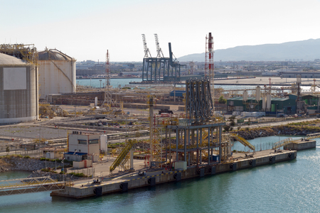 Petroleum export and import terminal.の写真素材