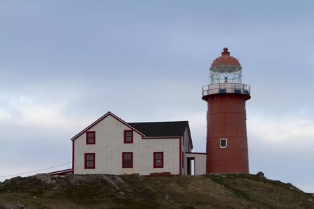 Historic Lighthouse on the Atlantic Coastの写真素材