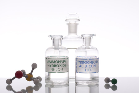 Acid and Base chemistry.の写真素材