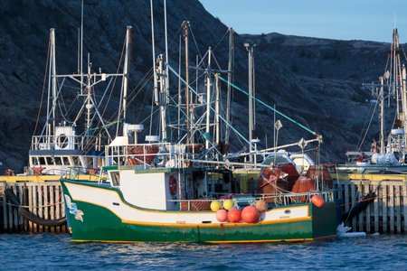 Fishing boats at the dock.のeditorial素材