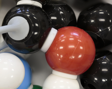 Chemistry molecular modelling used for educating studentsの写真素材
