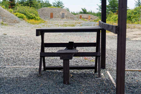 Basic outdoor shooting range in rural.の写真素材