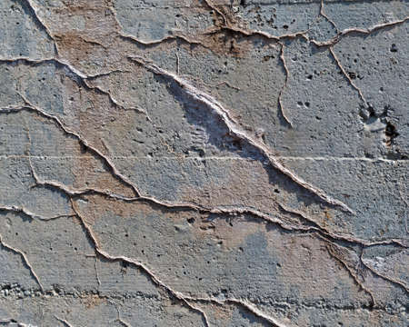Close up of aged concert showing weathering and discoloration.の写真素材