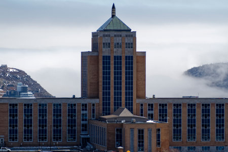 Confederation building St. Johnâs, Newfoundland and Labrador, Canada. The building that houses the Newfoundland and Labrador government.のeditorial素材