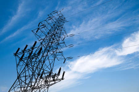 high-tension pylons