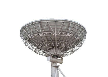 satellite dish on white backgroundの写真素材