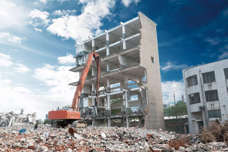 dismantling of a house